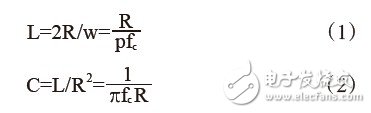 ω=2R/L為其截止角頻率，R為公稱阻抗，設(shè)截止頻率為fc