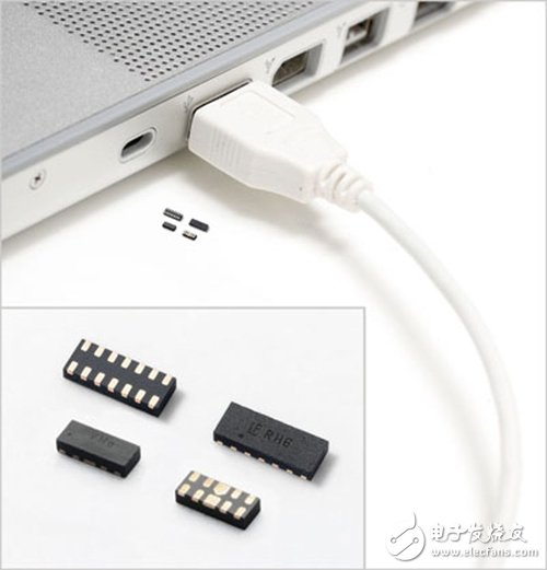 圖5 保護(hù)USB 3.0電路的TVS二極體陣列示意圖