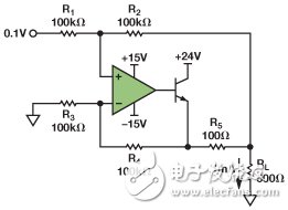 圖3.IOUT= 1 mA的示例電路。