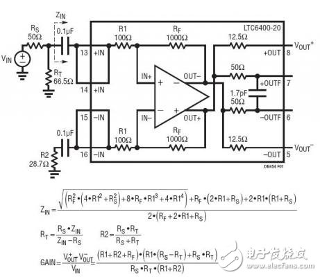 采用固定增益集成型電阻器實現(xiàn)至差分放大器的阻抗匹配 Impedance Matching for a Differential Amplifier with Fixed Gain Integrated Resistors