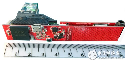 圖1　五合一微型化系統(tǒng)芯片整合一顆雙核處理器、兩顆DDR3及兩顆NAND。