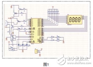 本系統(tǒng)采用的是AT89C51，小電子產(chǎn)品用51，硬件設(shè)計(jì)電路如圖1所示。