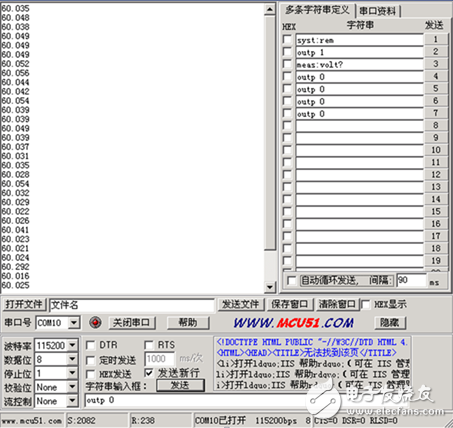 IT6874A測(cè)量LED燈參數(shù)：60V/20mA 用時(shí)約150ms