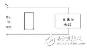 過(guò)壓保護(hù)元件工作電路 