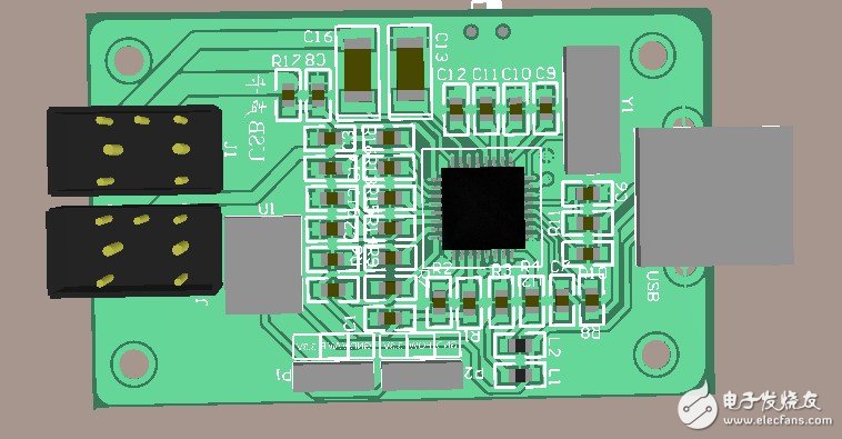 　　接下來是PCB的設(shè)計圖：