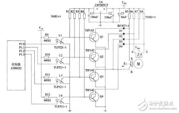二相步進(jìn)電機(jī)驅(qū)動(dòng)電路設(shè)計(jì)圖