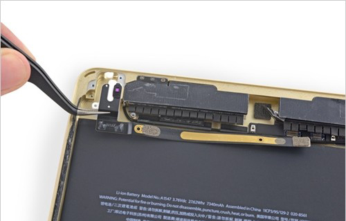 iPad Air2拆機(jī)圖文詳解，2GB內(nèi)存和NFC模組