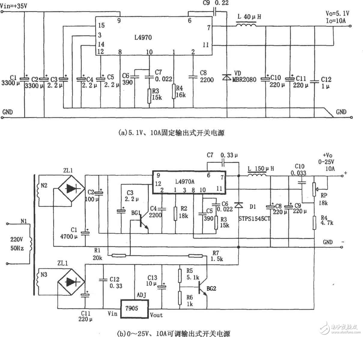 多種開關(guān)穩(wěn)壓電源電路圖設(shè)計