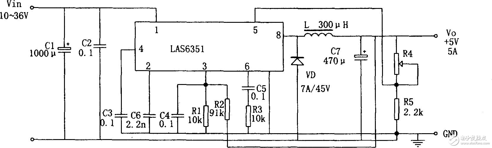 多種開關(guān)穩(wěn)壓電源電路圖設(shè)計