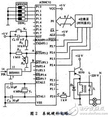 采用單片機智能照明控制系統(tǒng)電路設計