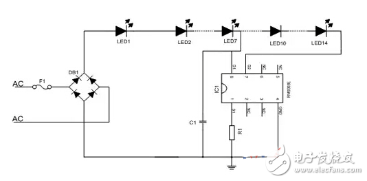 高壓線性恒流LED驅(qū)動電路剖析 —電路圖天天讀（193）