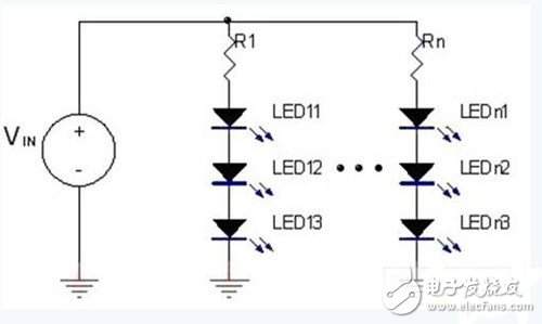 圖1：定電壓LED驅(qū)動器。
