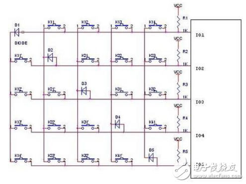 絕妙的IO口掃鍵應(yīng)用電路設(shè)計(jì)盤(pán)點(diǎn) —電路圖天天讀（253）