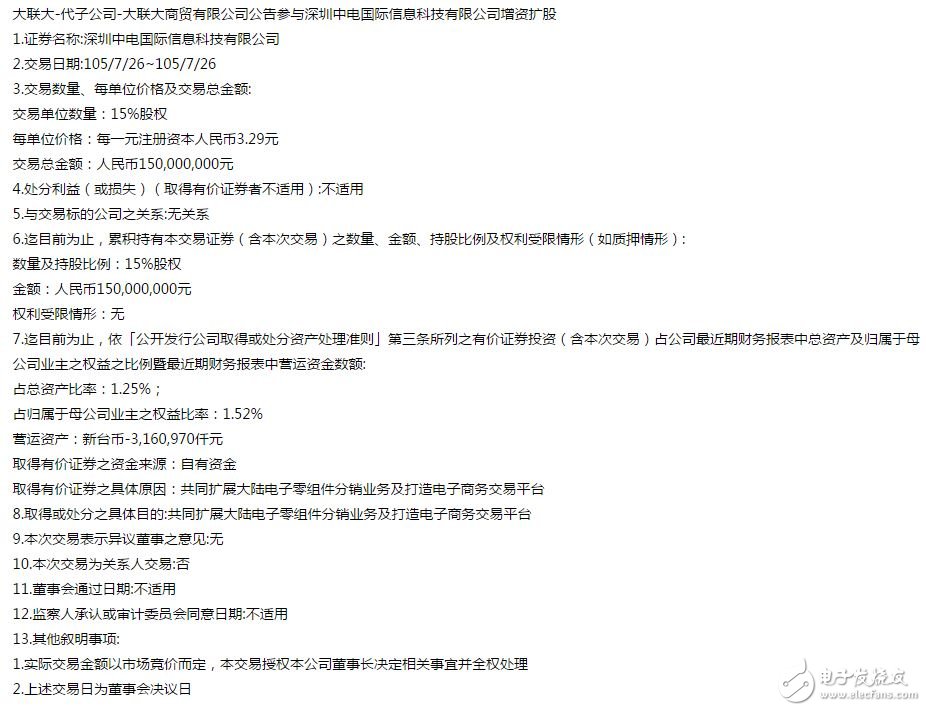 電子芯聞早報(bào)：大聯(lián)大計(jì)劃收購中電港股份 iPhone7發(fā)布時(shí)間提前