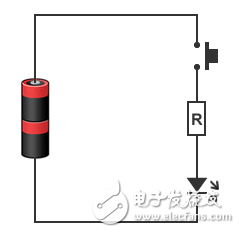 圖3：不安裝單片機(jī)的LED電路
