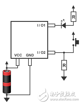 圖4：安裝單片機(jī)的LED電路圖