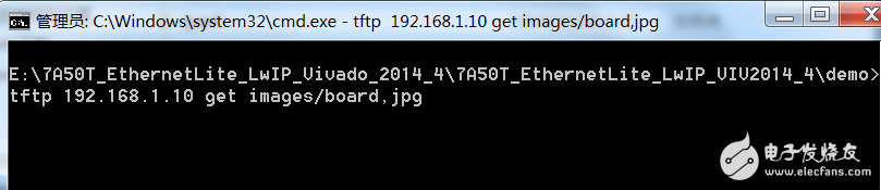 MicroBlaze Ethernetlite lwIP Applications測試