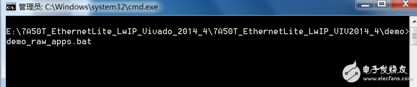 MicroBlaze Ethernetlite lwIP Applications測試