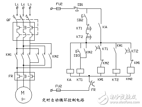 定時(shí)自動循環(huán)控制電路