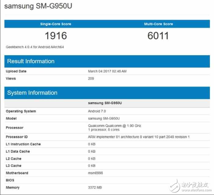 三星Galaxy S8跑分曝光，或許超越華為mate 9，成為新一代的安卓機(jī)皇