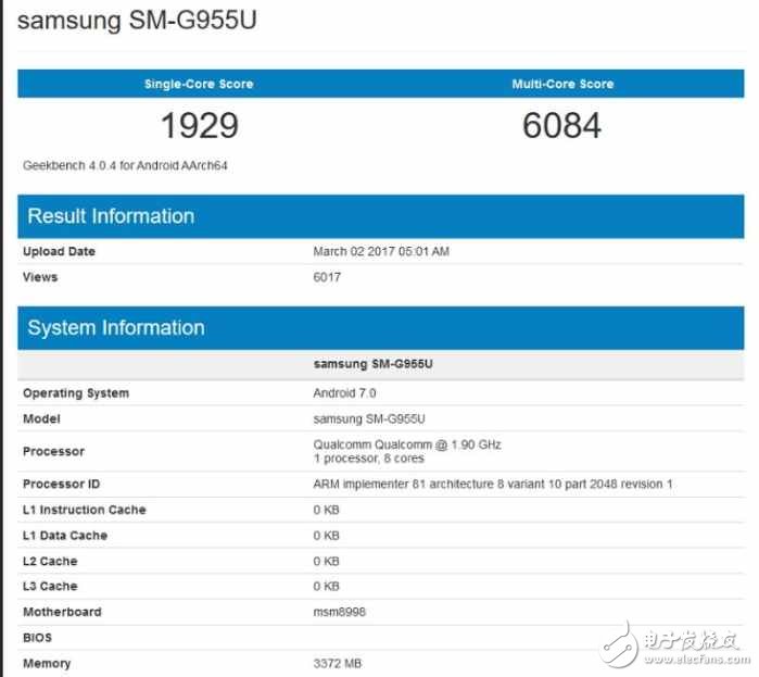 三星Galaxy S8跑分曝光，或許超越華為mate 9，成為新一代的安卓機(jī)皇