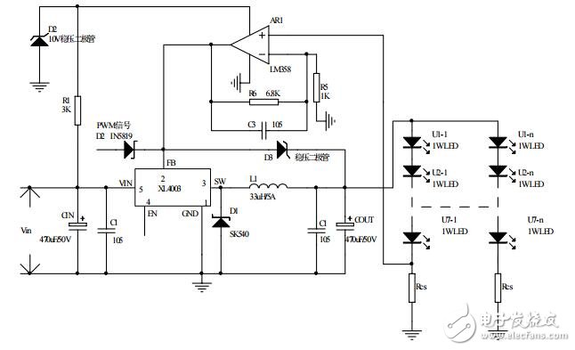 大功率LED照明恒流驅(qū)動方案介紹,XL4003+358LED驅(qū)動電源方案下載