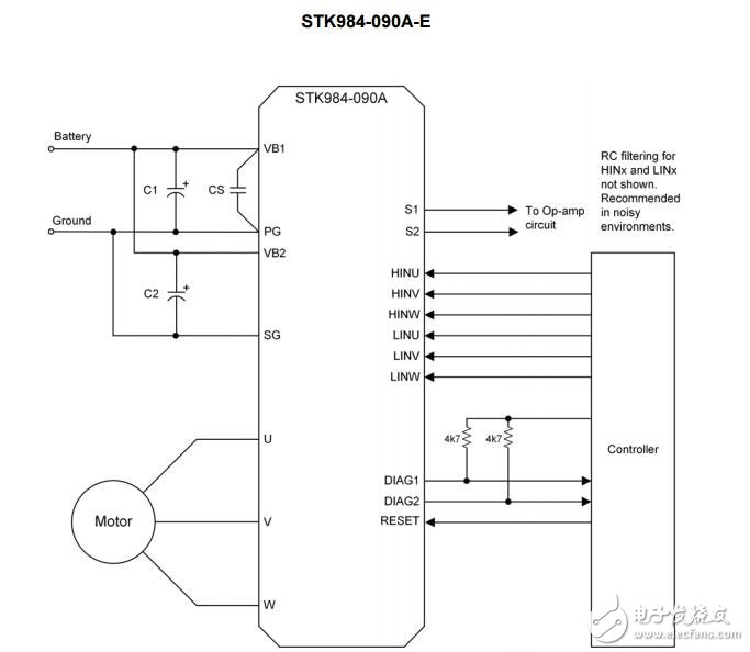stk984 - 090 A - e：智能功率模塊（IPM），40 V，20