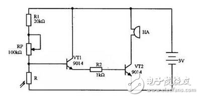 光控報(bào)警器電路圖解，光控報(bào)警電路原理