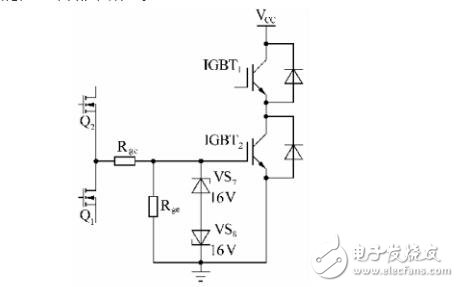 在設計緩沖電路時，應考慮到緩沖二極管內部和緩沖電容引線的寄生電感。利用小二級管和小電容并聯比用單只二極管和單只電容的等效寄生電感小，并盡量采用低感或無感電容。另外，緩沖電路的設計應盡可能近地聯接在lGBT模塊上。以上措施有助于減小緩沖電路的寄生電感。