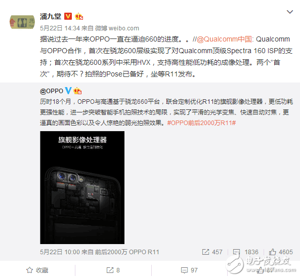 OPPO獨(dú)家采用全新高通驍龍660處理器,對(duì)R11信心十足