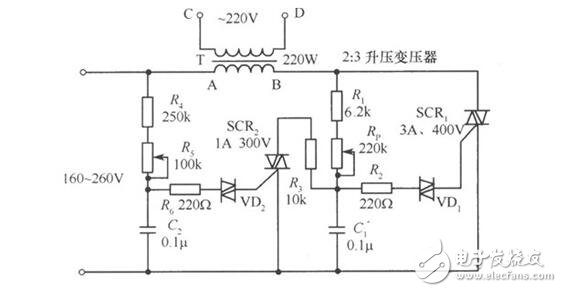 雙向可控硅觸發(fā)電路設(shè)計，雙向可控硅組成的交流穩(wěn)壓器電路