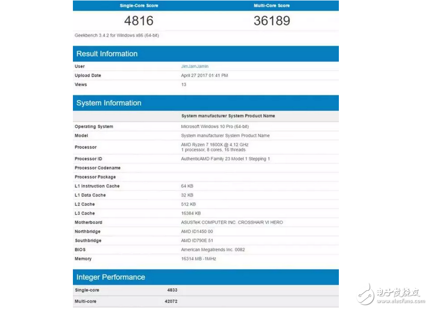 英特爾Skylake X處理器現(xiàn)身跑分庫：對(duì)比AMD Ryzen處理器結(jié)果有點(diǎn)
