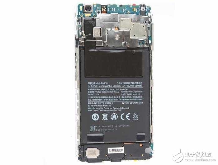 續(xù)航神機小米Max 2拆解,原來內(nèi)部這么簡單