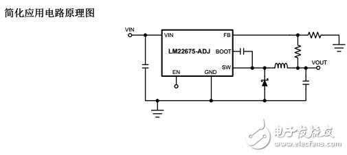 LM22675/LM22675Q42V，1A簡單開關(guān)特性降壓電壓穩(wěn)壓器