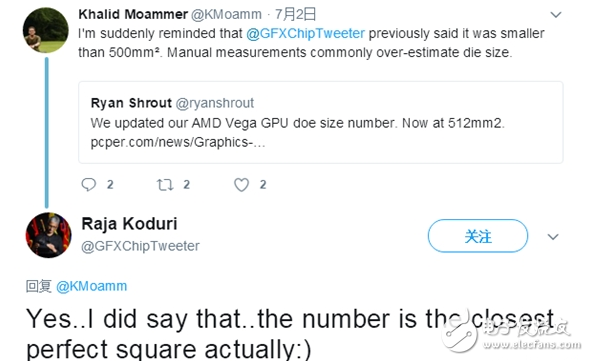AMD顯卡老總確認(rèn)Vega核心面積 可以稱為完美的平方數(shù)