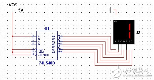 74ls48引腳圖及功能、真值表和典型應用電路分解