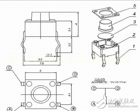 按鈕開關（英文名稱：push-button switch）是指利用按鈕推動傳動機構，使動觸點與靜觸點按通或斷開并實現(xiàn)電路換接的開關。按鈕開關是一種結構簡單，應用十分廣泛的主令電器。在電氣自動控制電路中，用于手動發(fā)出控制信號以控制接觸器、繼電器、電磁起動器等。按鈕開關的結構種類很多，可分為普通撳鈕式、蘑菇頭式、自鎖式、自復位式、旋柄式、帶指示燈式、帶燈符號式及鑰匙式等，有單鈕、雙鈕、三鈕及不同組合形式