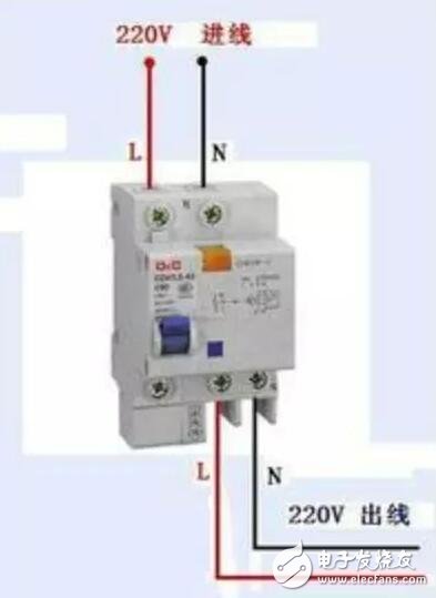 漏電保護器接線圖原理，漏電保護器接線方法，三相漏電斷路器接線方法詳解