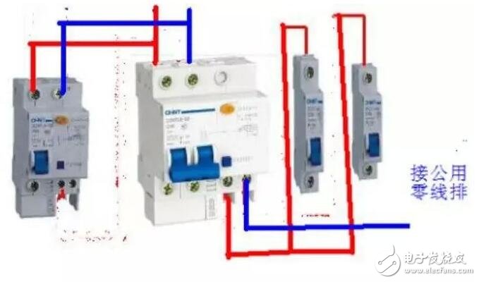 漏電保護器接線圖原理，漏電保護器接線方法，三相漏電斷路器接線方法詳解