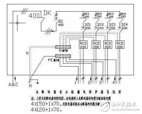 漏電保護器接線圖原理，漏電保護器接線方法，三相漏電斷路器接線方法詳解