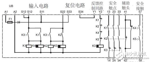 安全繼電器工作原理、接線圖、使用方法