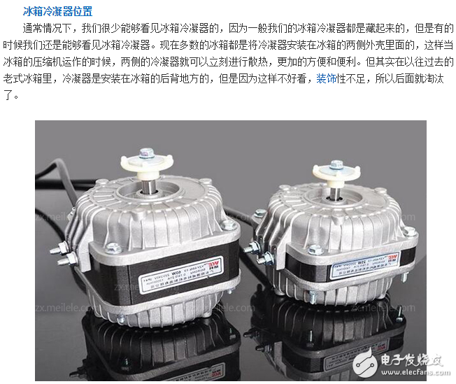 冰箱冷凝器工作原理、作用、位置、清潔、分類