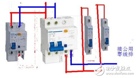 漏電斷路器與空氣開(kāi)關(guān)的區(qū)別_漏電斷路器工作原理圖_漏電斷路器接線圖