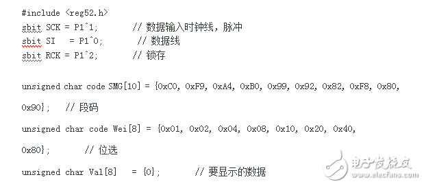 74HC595級聯(lián)驅(qū)動8位數(shù)碼管文件下載