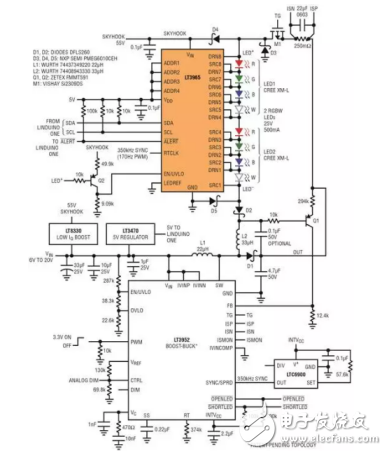 LT3965矩陣式LED調(diào)光器設計的實現(xiàn)