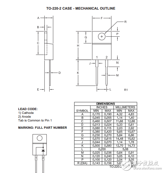 csic10-1200碳化硅肖特基整流器10安培，1200伏特