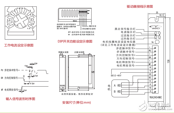 細(xì)分型高性能步進(jìn)驅(qū)動器YKA2404MC(D)應(yīng)用手冊