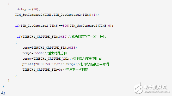 stm32定時(shí)器輸入捕獲