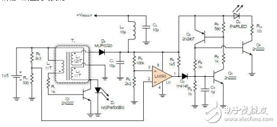 1.5V逆變器與反激式開關(guān)電源實(shí)現(xiàn)1.1V電壓下可工作并點(diǎn)亮HBLED燈介紹