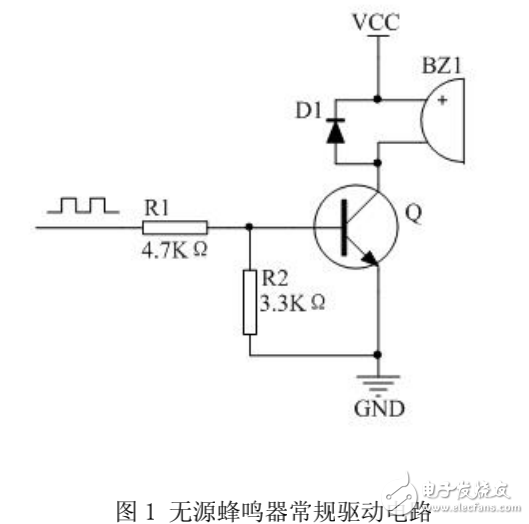 無源蜂鳴器常規(guī)驅(qū)動電路設(shè)計